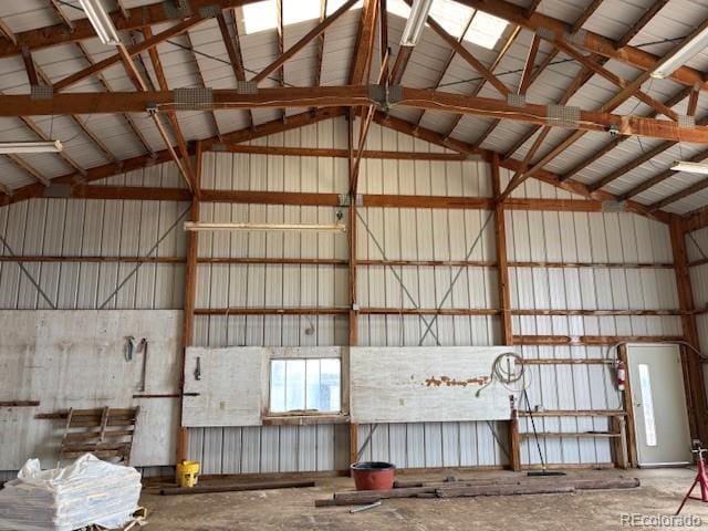 9707 County Lane 22.5, Sugar City, CO 81076 - garage with metal wall