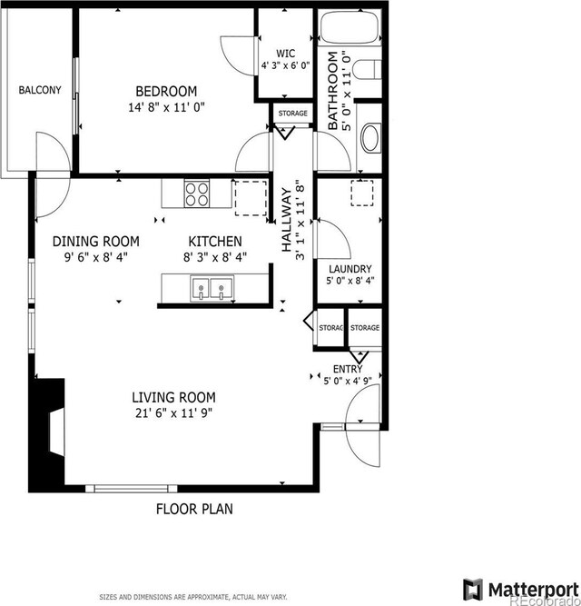 8100 W Quincy Ave Unit A8, Littleton, CO 80123 - property floor plan