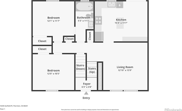 12235 Garfield Pl, Thornton, CO 80241 - view of home floor plan