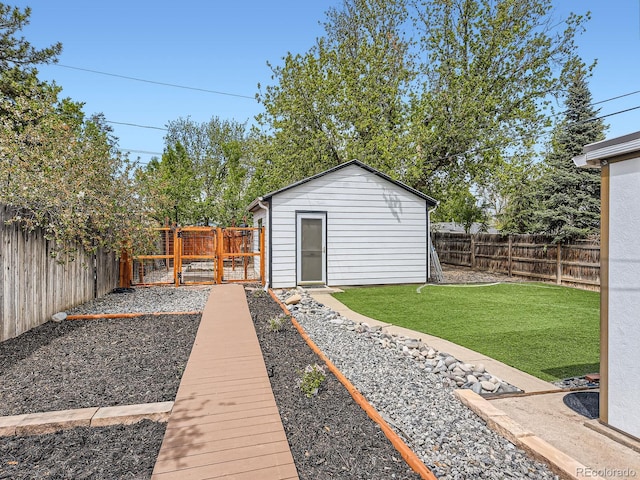 4747 S Elati St, Englewood, CO 80110 - fenced backyard with an outdoor structure