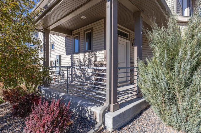 view of home's exterior featuring covered porch