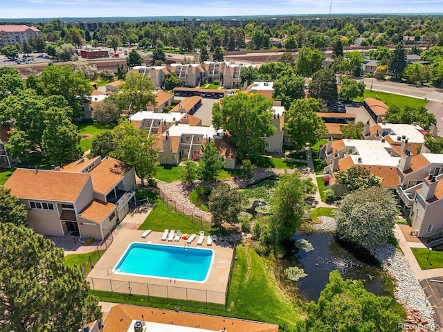 2678 S Xanadu Way Unit C, Aurora, CO 80014 - aerial view of residential area with a pool