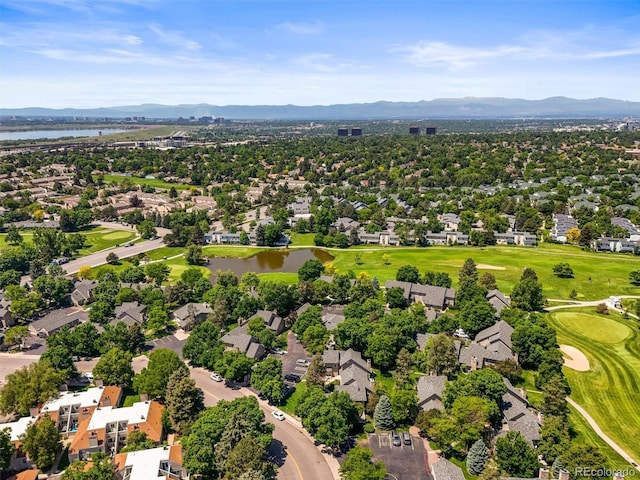 2678 S Xanadu Way Unit C, Aurora, CO 80014 - aerial perspective of suburban area with a water and mountain view and a golf course
