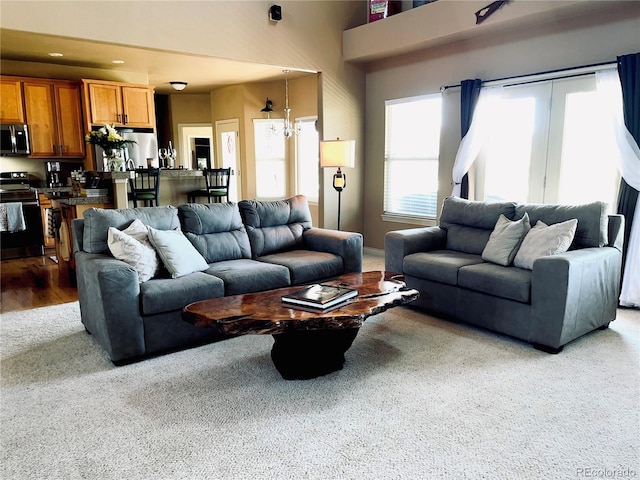 690 Antelope Dr, Bennett, CO 80102 - view of carpeted living room