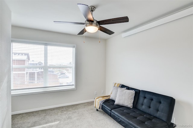304 Barnwood Dr, Buena Vista, CO 81211 - sitting room with carpet and ceiling fan