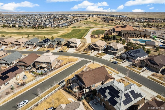 7743 S Quantock Way, Aurora, CO 80016 - aerial view of property and surrounding area with nearby suburban area and a golf course