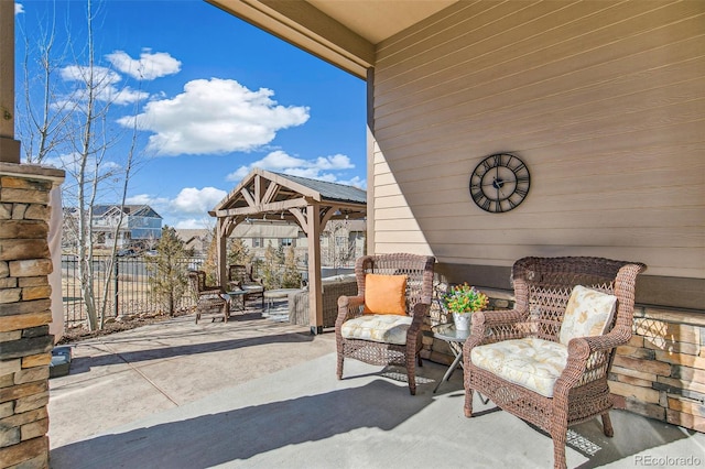7743 S Quantock Way, Aurora, CO 80016 - view of patio featuring a gazebo