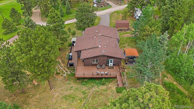9745 Hilldale Dr, Morrison, CO 80465 - aerial overview of property's location
