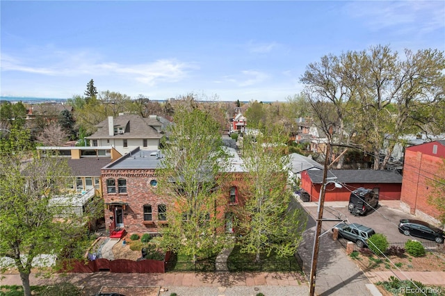 1717 E 22nd Ave, Denver, CO 80205 - drone / aerial view featuring a residential view