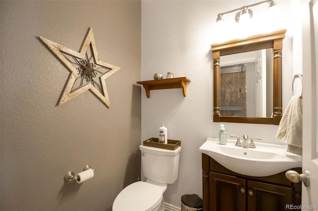 3560 Zane Gray Loop, Parker, CO 80138 - half bathroom with vanity and toilet