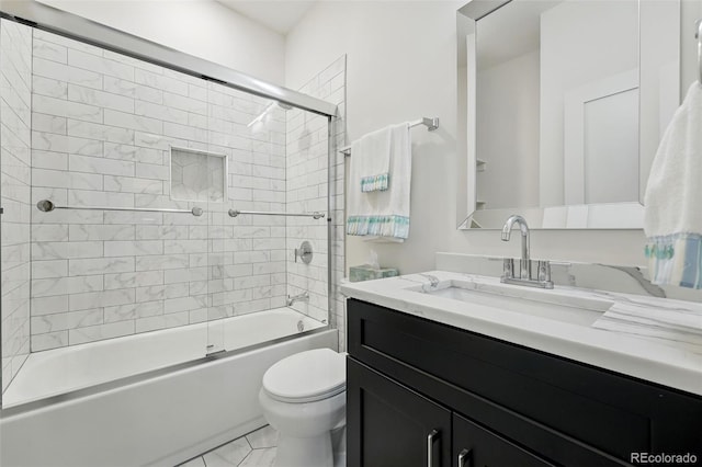 4059 Quivas St, Denver, CO 80211 - full bathroom with vanity and combined bath / shower with glass door