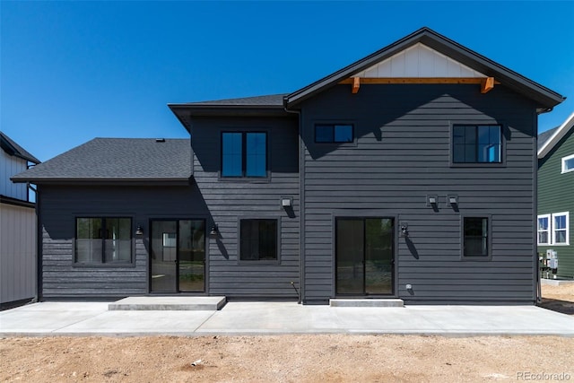 rear view of house with a patio area