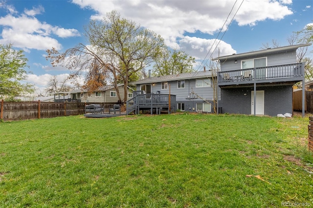 8506 Eaton St, Arvada, CO 80003 - rear view of house featuring a deck