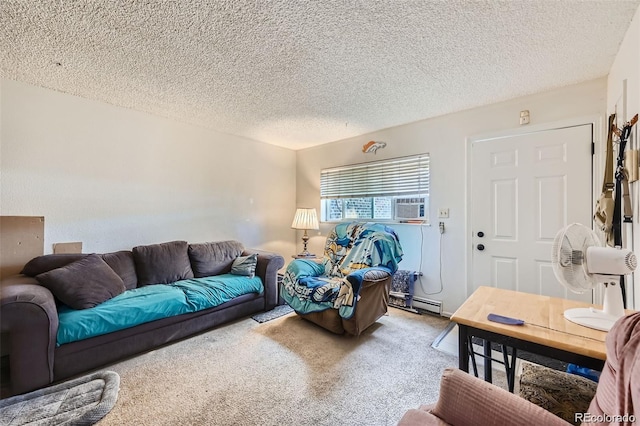 2241 Dexter Dr Unit 3, Longmont, CO 80501 - carpeted living area with a textured ceiling