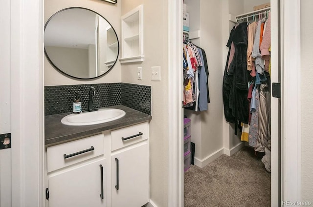 bathroom featuring vanity