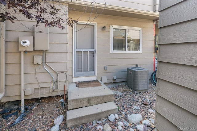 entrance to property with central AC