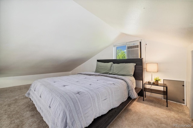 4500 Zephyr St, Wheat Ridge, CO 80033 - bedroom with lofted ceiling and carpet flooring