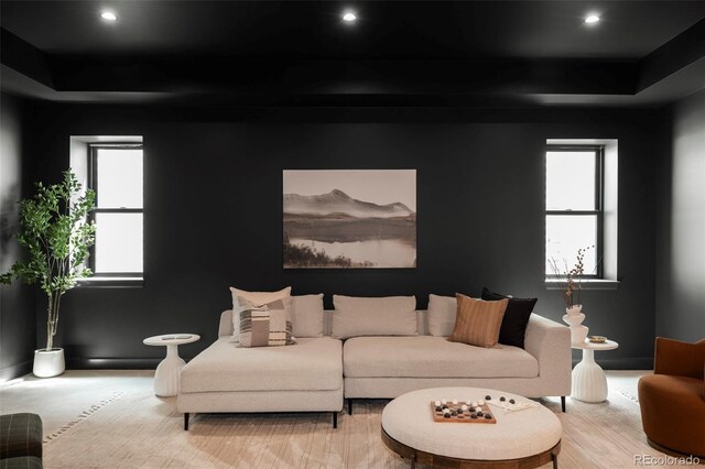 1680 S Humboldt St, Denver, CO 80210 - living area with recessed lighting and a tray ceiling