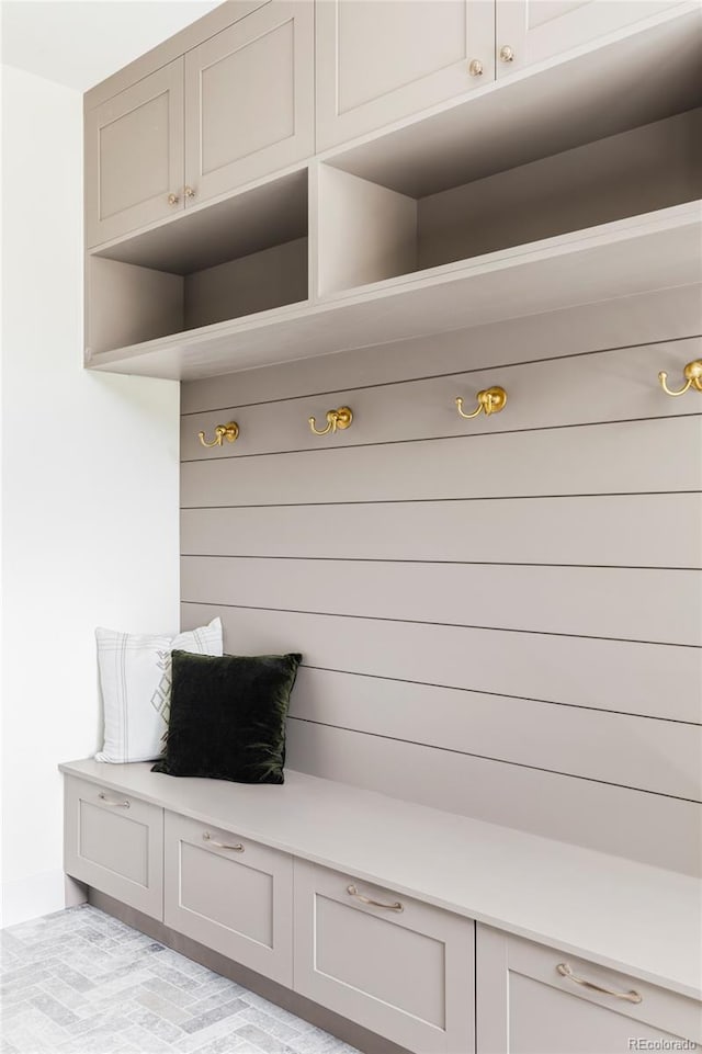 1680 S Humboldt St, Denver, CO 80210 - mudroom featuring baseboards