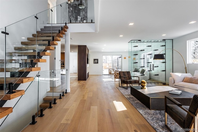 interior space featuring hardwood / wood-style flooring