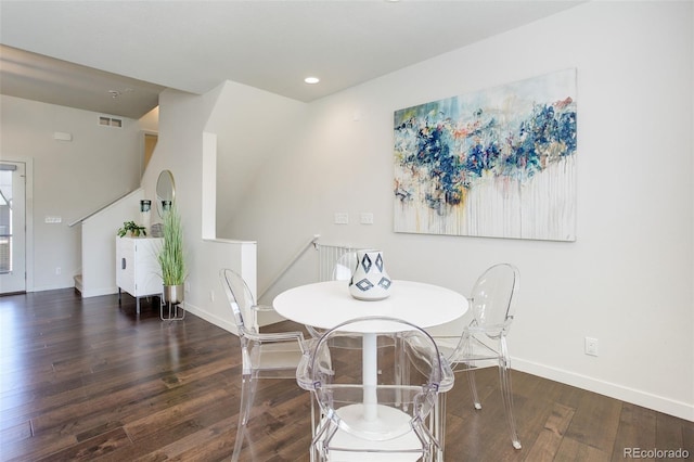 9180 E 52nd Dr, Denver, CO 80238 - dining area with wood finished floors and recessed lighting