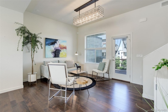 9180 E 52nd Dr, Denver, CO 80238 - sitting room featuring dark wood finished floors