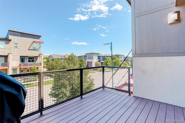 9180 E 52nd Dr, Denver, CO 80238 - wooden terrace with a residential view