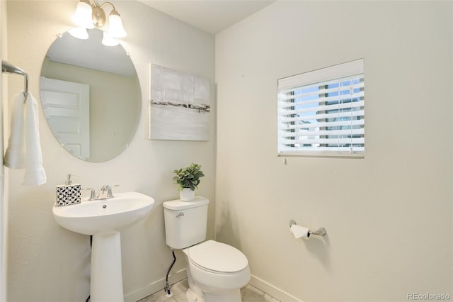 9180 E 52nd Dr, Denver, CO 80238 - bathroom with toilet and tile patterned flooring