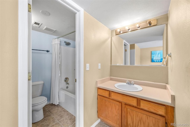 10 River Park Dr Unit A, Breckenridge, CO 80424 - full bathroom with toilet, vanity, tile patterned floors, and shower / bath combo