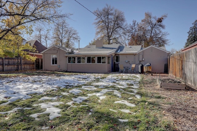 view of rear view of property