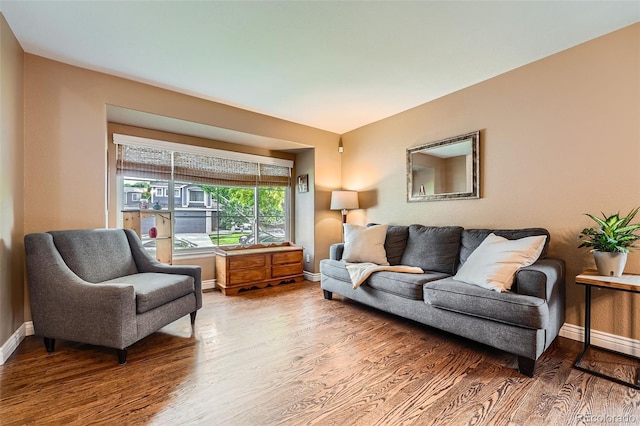 455 Bexley St, Littleton, CO 80126 - living room with wood finished floors and baseboards
