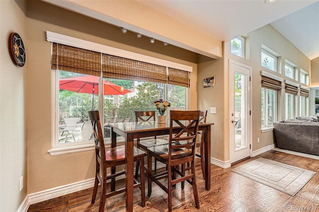 455 Bexley St, Littleton, CO 80126 - dining space with wood finished floors and baseboards