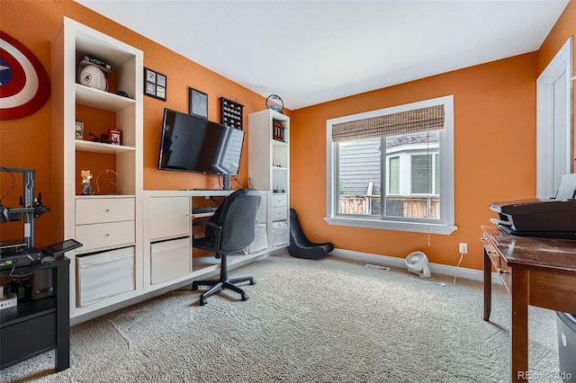 455 Bexley St, Littleton, CO 80126 - home office featuring carpet floors and baseboards