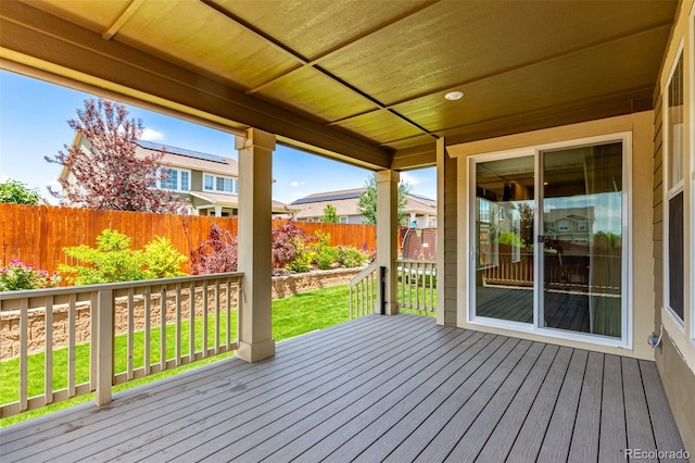 16321 Clayton St, Thornton, CO 80602 - deck with a fenced backyard
