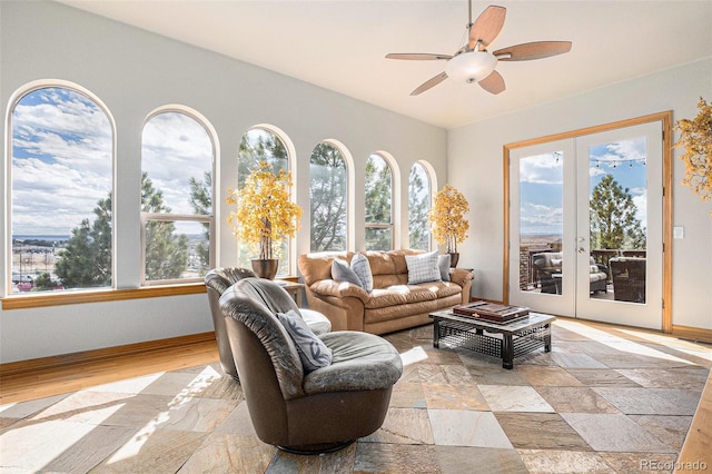 12161 S Leaning Pine Ct, Parker, CO 80134 - sunroom / solarium featuring french doors and a wealth of natural light