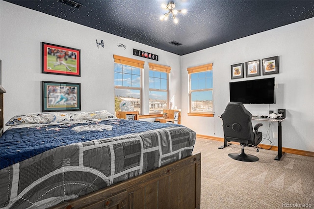 12161 S Leaning Pine Ct, Parker, CO 80134 - bedroom featuring baseboards, carpet flooring, and visible vents