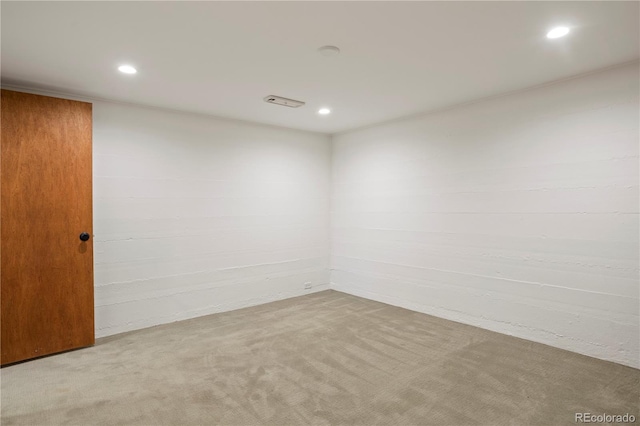 1400 E Bates Ave, Englewood, CO 80113 - carpeted empty room with recessed lighting