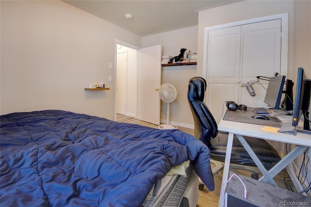 397 Will Scarlet Dr, Divide, CO 80814 - bedroom featuring light wood-type flooring and a desk