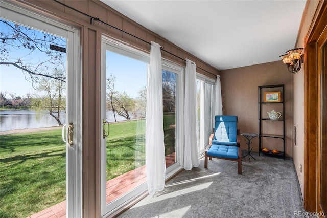 10520 W Jewell Ave Unit 102, Lakewood, CO 80232 - interior space with carpet and a water view