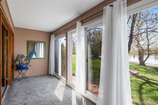 10520 W Jewell Ave Unit 102, Lakewood, CO 80232 - entryway featuring carpet and a water view