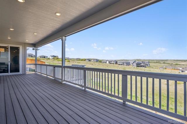 14337 Shasta Daisy Pt, Parker, CO 80134 - wooden terrace featuring a residential view
