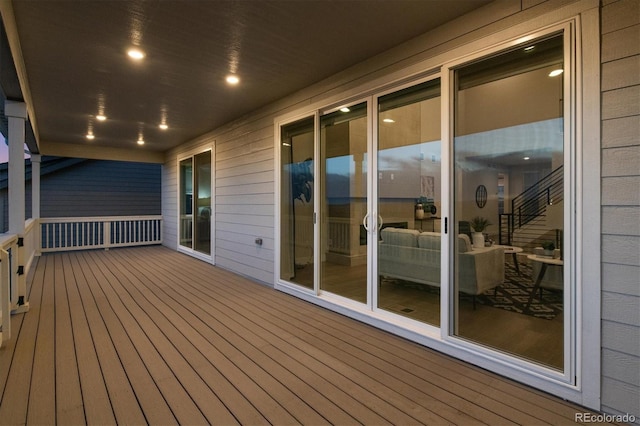 14337 Shasta Daisy Pt, Parker, CO 80134 - view of wooden terrace