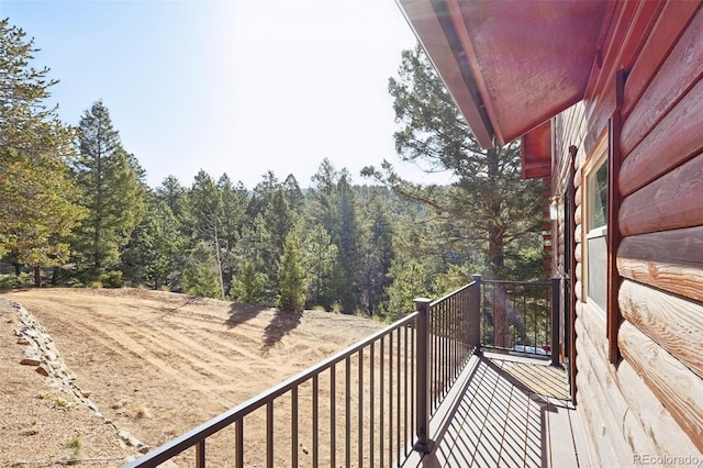 102 Douglas Fir Ln, Woodland Park, CO 80863 - balcony with a forest view