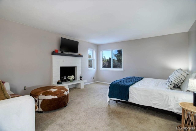 bedroom featuring carpet floors