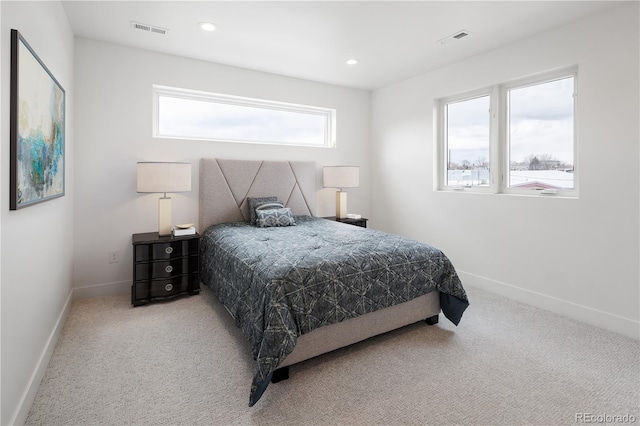1953 W 47th Ave, Denver, CO 80211 - carpeted bedroom with baseboards and recessed lighting