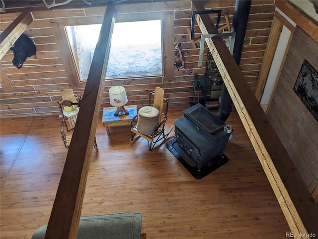 view of attic