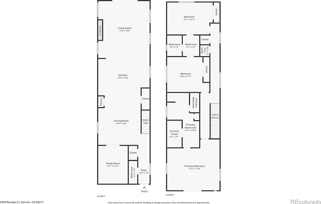 3409 Navajo St, Denver, CO 80211 - room layout