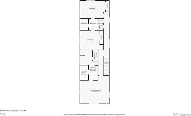 3409 Navajo St, Denver, CO 80211 - home floor plan