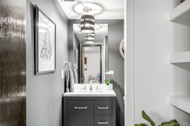 bathroom with vanity