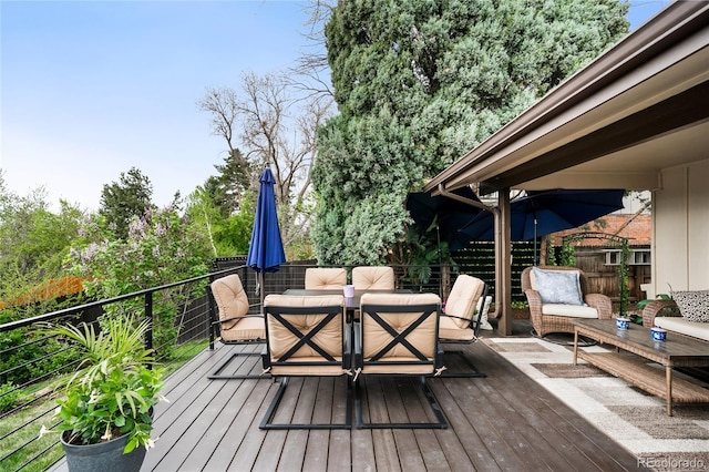 view of deck